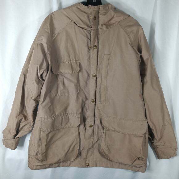 Woolrich Women Plaid Wool Lined Zip Up Jacket Tan - Picture 1 of 11